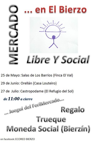 cartel LIBRE MERCADO SOCIAL