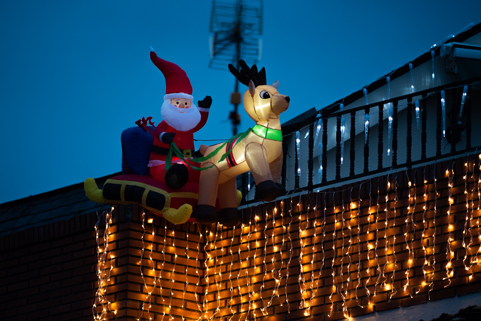 Luces de Navidad en Ponferrada.