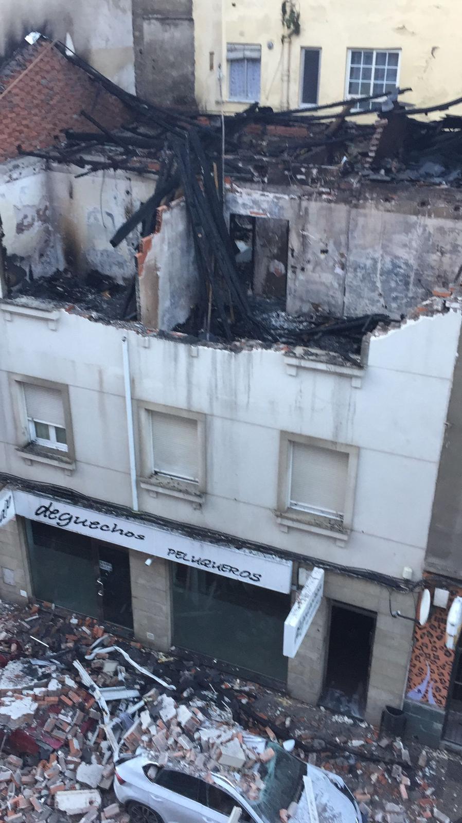 Explosión de gas en la calle Alcón