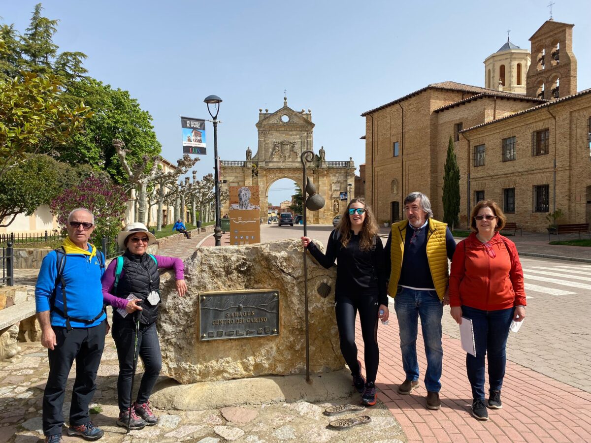 Ester Muñoz inició el Camino de Santiago en Sahagún