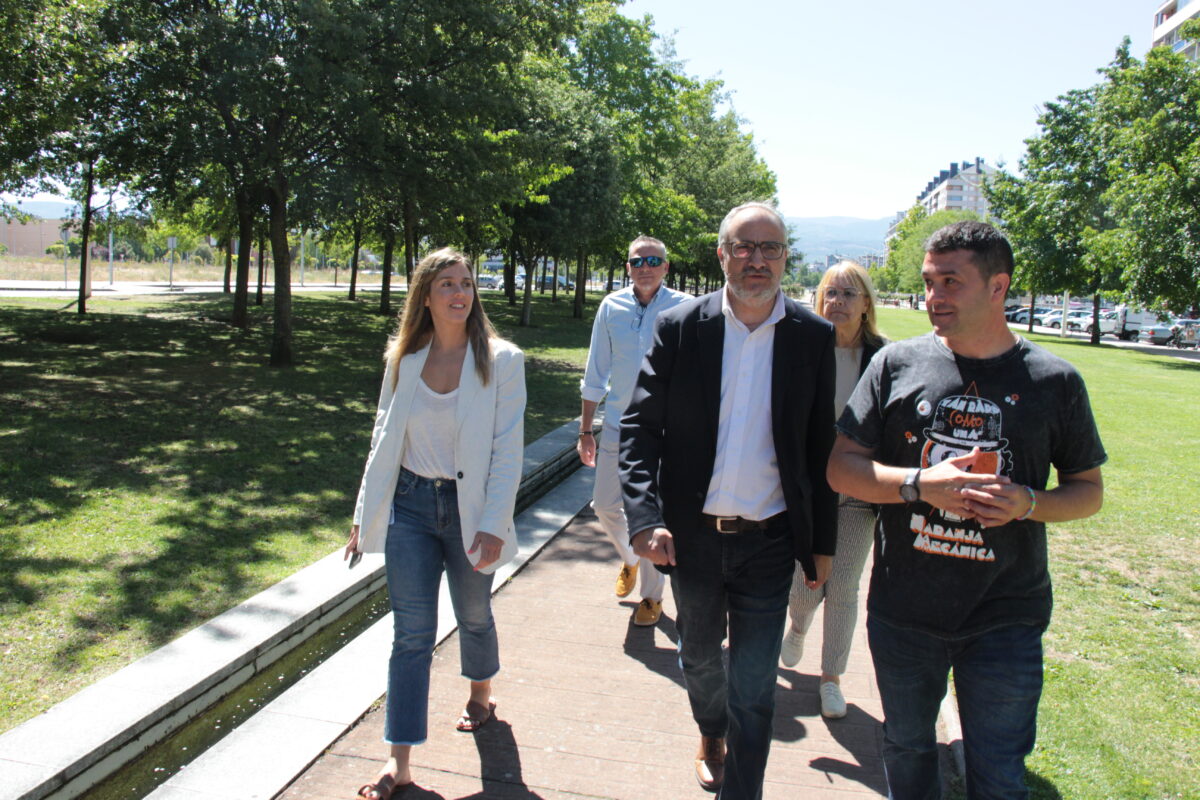 Visita de Olegario Ramón a La Rosaleda