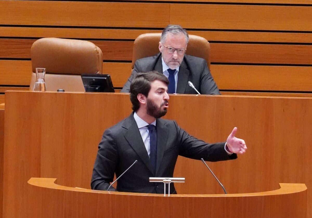 Intervención del vicepresidente de la Junta de Castilla y León, Juan García-Gallardo, durante el debate sobre su reprobación