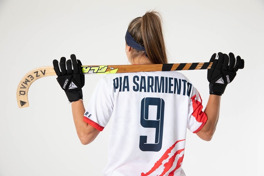Pía Sarmiento, jugadora del Bembibre Hockey Club