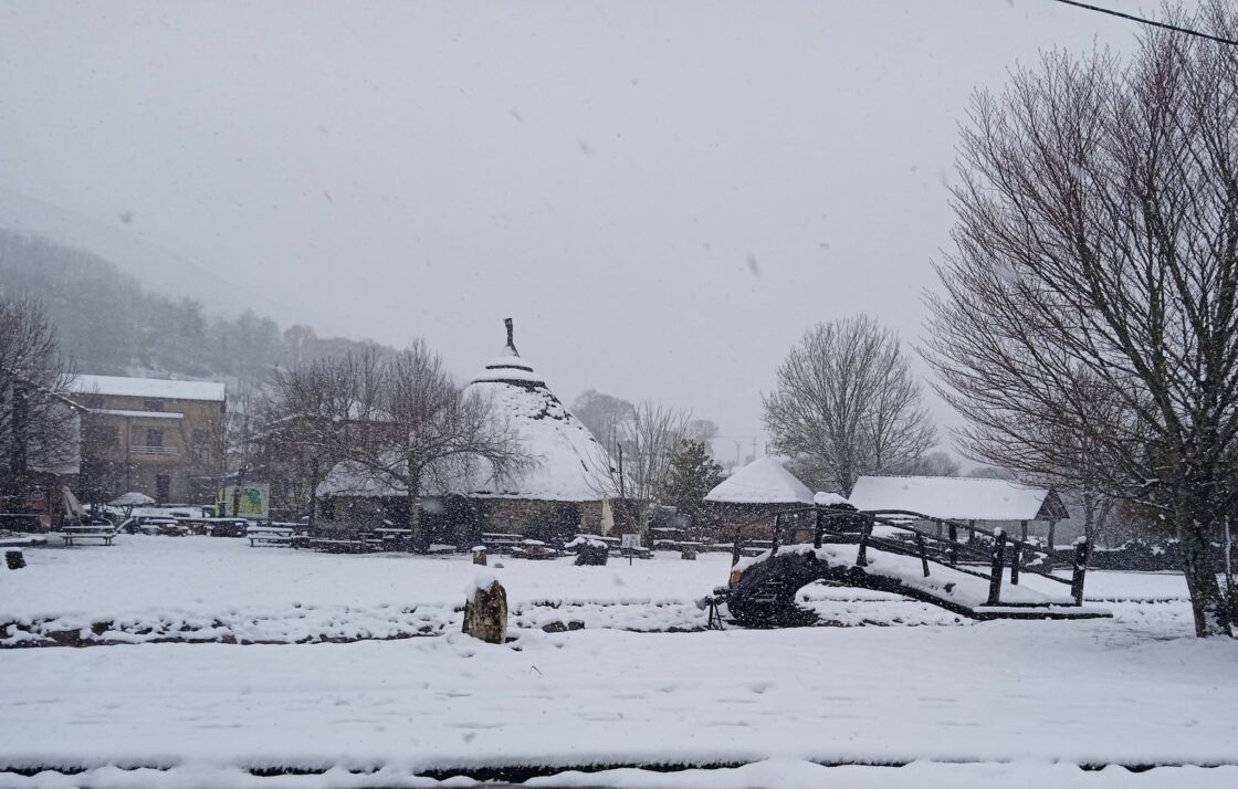 Nieve en Balboa. / Facebook Julián Manuel Cambero 