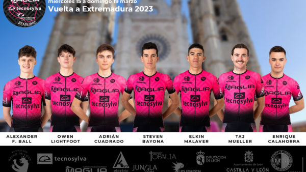 Alineación vuelta Extremadura. / Maglia Tecnosylva Bembibre Cycling Team