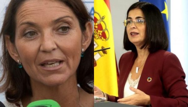 Las ministras Reyes Maroto y Carmen Darias. / EBD