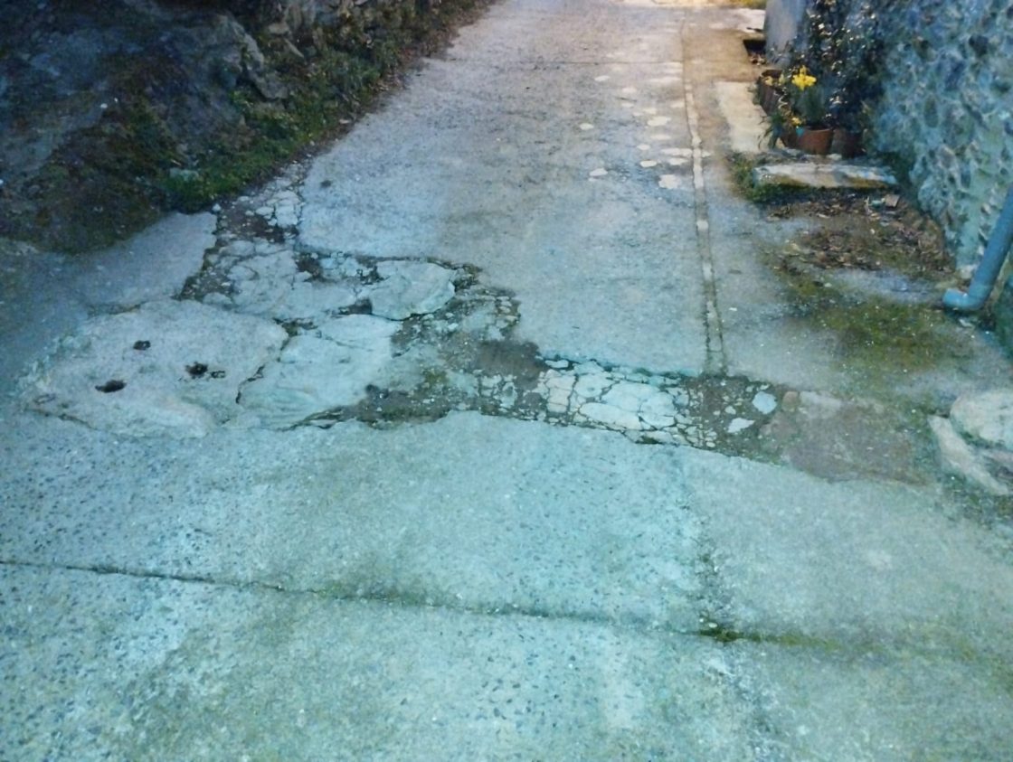 Socavón en Orbanajo