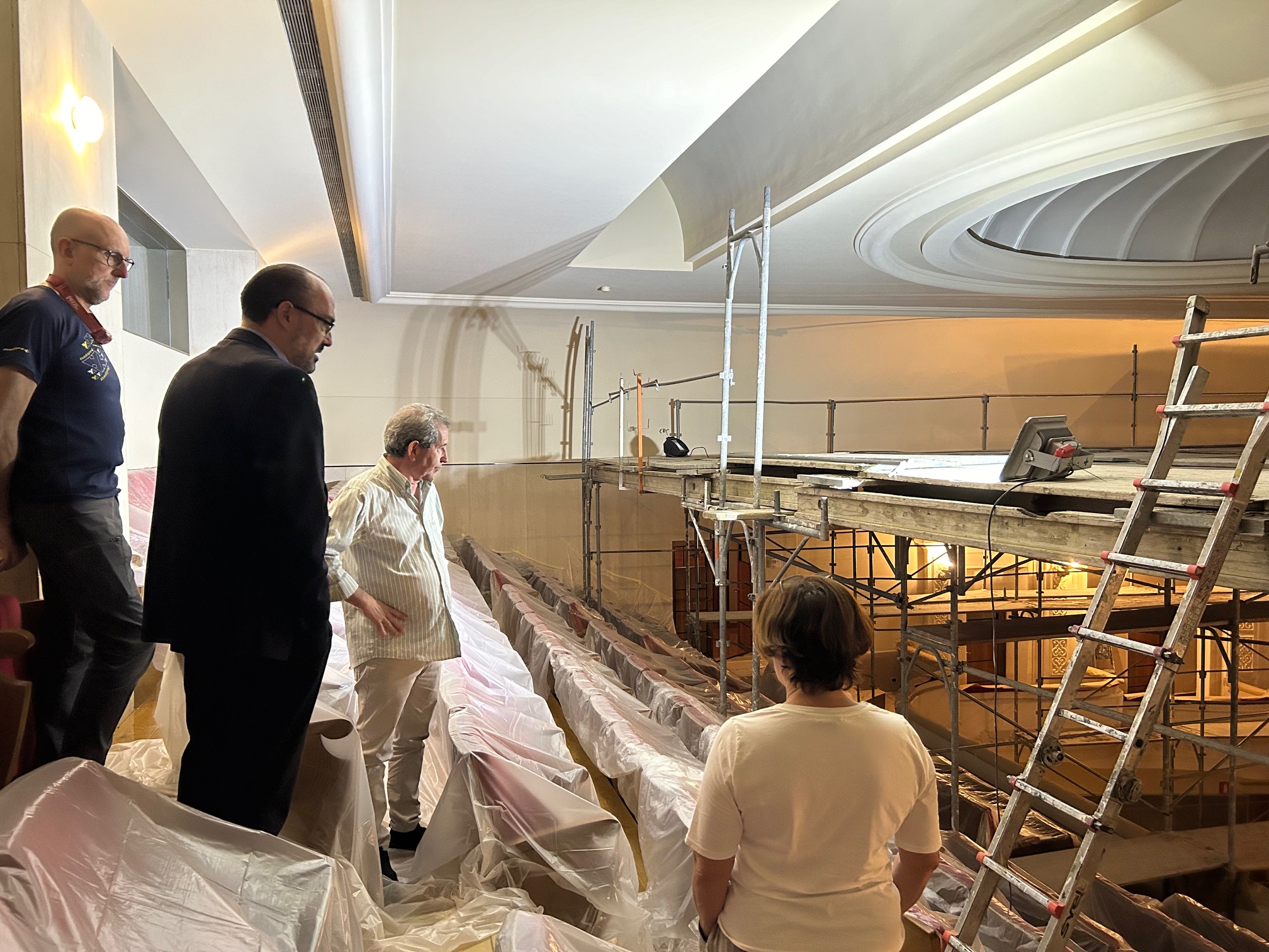 Obras en el Teatro Bergidum de Ponferrada. / Ayuntamiento de Ponferrada