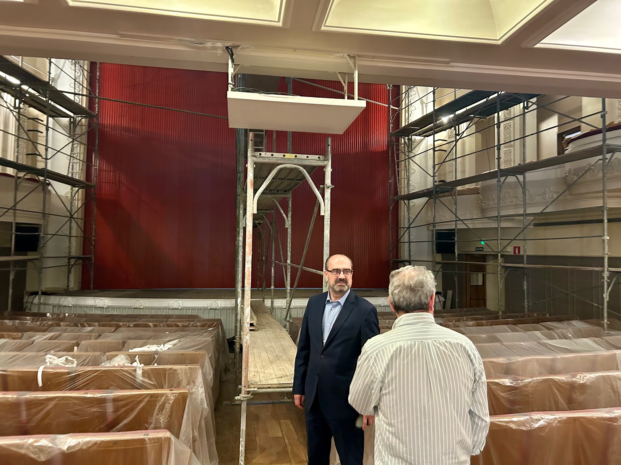 Obras en el Teatro Bergidum de Ponferrada. / Ayuntamiento de Ponferrada