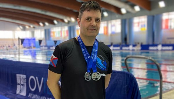 Rubén Serrano, doble subcampeón de España de natación