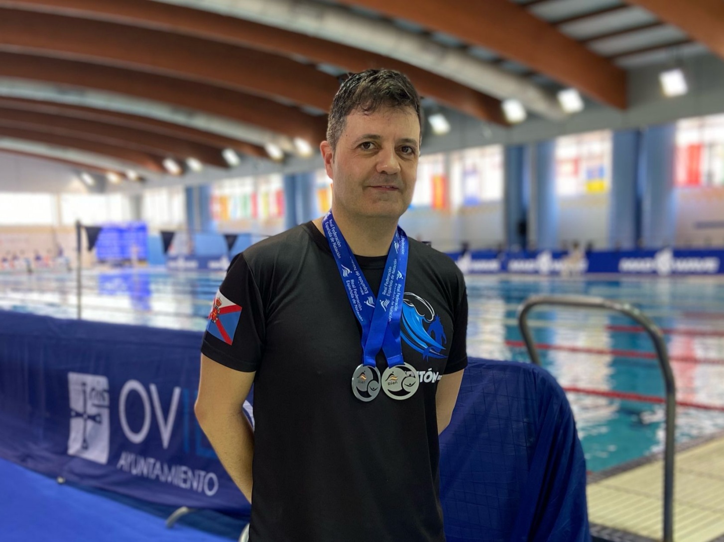 Rubén Serrano, doble subcampeón de España de natación
